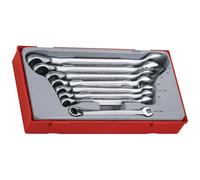 Teng Tools Ratchet Combination Spanner Set TT6508R Metric 8-piece 8-19mm