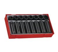 Teng Tt9116 Regular/deep Impact Socket Set, 16 Piece- 1/2In Drive Multi Colour (One Size)