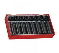 Teng TT9116 Tt9116 Regular/Deep Impact Socket Set 16 Piece- 1/2In Drive