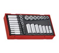 Teng TTAF32 32 Piece 1/4" & 3/8" Imperial Socket Set