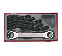 Teng Ttrors Metric Ratchet Ring Spanner Set, 6 Piece Multi Colour (One Size)