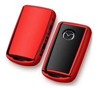 Tengare Mazda Key Fob Cover Red Mazda 3, Mazda 6, CX-5, CX-50, CX-3, CX-30, CX-9, CX-90, CX-70 Accessories 2026 2025 2024 2023 2022 Car Key Protector Case
