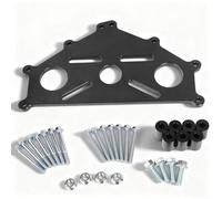 TENGBASE Heavy-Duty Engine Stand Adapter Plate - Complete Compatibility with Chevy SBC, BBC, LS & LT Series Engines (Includes LS1, Duramax, L96) - Black