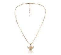 tenghong2021 Cupid Aesthetic Necklace Guardian Angel Cherub Necklace Angel Wings Y2K Pendant for Women Girls Gifts, Metal, No Gemstone