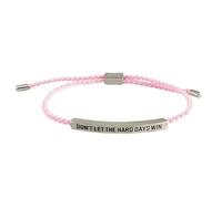 tenghong2021 Dont Let The Hard Days Win Bracelet Charm Prayer Inspirational Adjustable Encouragement Braided Bracelet for Women Men Handmade Stainless Steel Engraved Energy Jewelry Gifts, 0.1, Acrylic