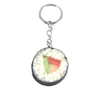 tenghong2021 Imitation Food Keychain Fried Chicken Leg Nuggets Wing Creative Keyring Fun Cute Handbag Purse Car Accessories, Sushi, S