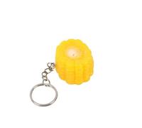 tenghong2021 Imitation Food Keychain Fried Chicken Leg Nuggets Wing Creative KeyRing Fun Cute Handbag Purse Car Accessories, Corn, S