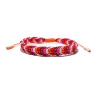 tenghong2021 LGBTQ Rainbow Pride Bracelets for Women Men Handmade Bulk Rainbow Pride Parade Wristband Transgender Pansexual Nonbinary Asexual Gay & Lesbian Macrame Style Rope Woven Bracelet, S