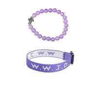 tenghong2021 WWJD Braided Rope Beads Bracelet Set for Women Men What Would Jesus Do Handmade Colorful Bracelets Protection Pray Inspirational Religious Christian Bracelet for Women Gifts Jewelry