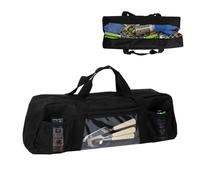 TENGJINGMEIER Grill Tools Storage Bag, BBQ Utensil Holder with Pockets, Grill Storage Container for Outdoor Camping & Hiking BBQ, for Barbecue Tool up to 22", Gift for Men