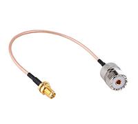 TengKo Handheld Antenna Adapter Cable SMA Female to UHF SO-239 Female Connectors 6'' for Wouxun Baofeng Quasheng Linton Connects UHF Base and Mobile Antennas