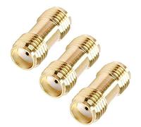 TengKo RF Coaxial Adapter Connector SMA Coax Jack - Female to Female (3-Pack)