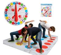 TENGMEIHUIO Twisting Game Twister Game Tornado Adult Floor mat gam with Rotating mat Suitable for Adult Families Friends Teams Educational Parties Indoor and Outdoor Games (A)