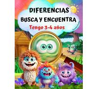 TENGO 3-4 años! Libro Divertidos Educativo Infantil - Actividades -Rompecabezas para Niños. Diferencias, Busca y Encuentra: Juegos y Pasatiempos de ... Ejercicios -Aprender Jugando