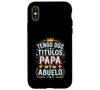 Tengo Dos Títulos Papá y Abuelo Diseño Case for iPhone X/XS