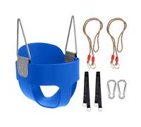 TengRui Kids Soft Plastic Bucket Swing Seat Indoor/Outdoor Child Tree Swing with High Back & Adjustable 180cm Rope for 3+ Years Toddler Baby