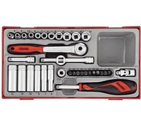 Teng Tt1435 35 Piece Socket Set 4-13mm - 1.4in Square Drive