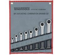 TENGTOOLS 167160100 Tengtools Model 6508RSMM Combination Wrench with Reversible Ratchet