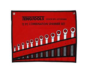 TENGTOOLS 167160209 Tengtools Model 6512RSMM Combination Wrench with Reversible Ratchet