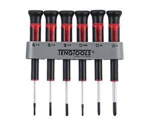 Tengtools MDM706-Precision Tool Kit (6 pieces) for repair computers, Glasses, Watches, iphone, macbook pro, playstation, hard disk Drive, Portable computer Keyboard - 2.0, 2.5, 3.0,#00, 0 #,#1 mini Screwdriver Set (6 Pieces)