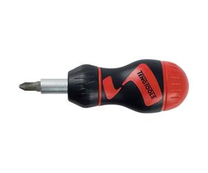 'Tengtools mdr908s Screwdriver Set Bit Holder 1/4 99 mm with Ratchet and Magnet