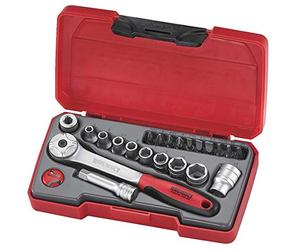 'Tengtools T1422 - Mini Socket Set 1/4 of 22 Pieces