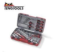 Teng 95 Piece 1/4" & 1/2" Dr. Socket, Ratchet,Spanner,Screwdriver Tool Set,TM095