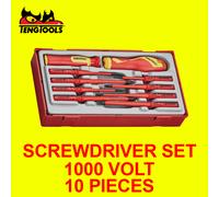 TengTools TTV710N 10 Piece 1000 Volt Screwdriver Set Interchangeable Pz, Ph