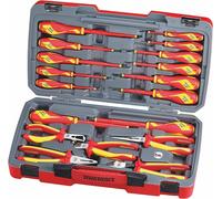 TengTools TV18N 18 Pce VDE 1000v Insulated Screwdriver & Pliers Cutters Tool Set