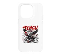 Tengu Japanese Crow Yokai Mountain Guardian Case for iPhone 15 Pro