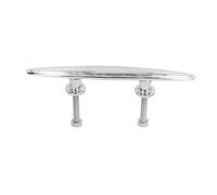 TengXiCLP 10in Flat Dock Cleat, Deck Rope Holder Tie - Down, 316 Stainless Steel Marine Hardware Accessory for Boat Yacht Speedboat Fishing Boat, Highly Polished Mirror Finish with Easy Inst