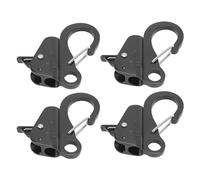 TengXiCLP 4PCS 316 Stainless Steel Spring Snap Hook, Boat Rope Hook with 3/8-5/8 in Opening, Quick - Threading Spring Snap for Boats, Trailers, RVs and Trucks