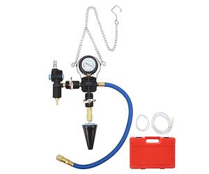 TengXiCLP Coolant Refill Tool Kit, Radiator Pressure Tester Kit, 90psi Accurate Gauge Scale with Flexible Hose, Pneumatic Vacuum Coolant Filler for Universal Vehicle Antifreeze