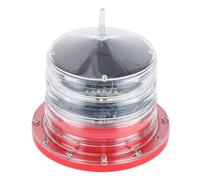 TengXiCLP Solar Power Beacon Light LED Flashing Floating Lamp, IP68 Navigation Light for Marine Ship Boat, Red Flashing Every 3 Seconds with 3000mAh Battery and 1.8W