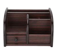 TengXiCLP Wooden Watch Tools Rack, Watch Repairing Tools Organizer, Multi - Compartment Wooden Storage Box with Drawer for Watchmakers, Durable Non - Deforming Wood Tool Holder for Clean