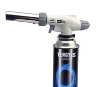 TENGYES Blow Torch Kitchen Butane Lighter - Culinary Torch Chef Cooking Torch Professional Adjustable Flame with 360 Degree Inverted for Creme, Brulee, BBQ, Baking, Jewelry by (Butane Not Included)