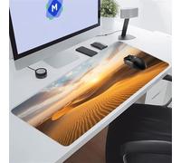 TengYuer Gaming Mouse Pad Large Mouse Mat 39.4x19.7x0.12 inch XXL Extended Desk Pad, Big Keyboard Mousepad, with Non-Slip Base and Stitched Edge for Work Gaming (Sunrise Desert)