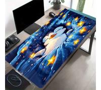 TengYuer Large Gaming Mouse Pad 27.5x15.7x0.12 inch - XXL Extended Mouse Mat Cute Penguin, Smooth Surface Mousepad with Non-Slip Rubber Base & Durable Stitched Edges for Home Office Desk Decor