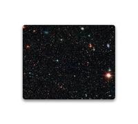 TengYuer Mouse Pad Small Mousepad with Stitched Edge 7.8x9.4x0.12 inch Rectangle Gaming Mouse Mat Non-Slip Rubber Mouse Pads for PC Laptop Office Home, Black Starry Night