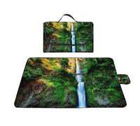 TengYuer Picnic Blanket 180x200cm Large Waterproof Picnic Mat with Carry Strap Portable Foldable Outdoor Rug for Travel Festival Camping Park Picnic Beach Picnic Blanket Nature Landscape