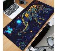TengYuer XXL Extended Gaming Mouse Pad 27.5x11.8x0.12 inch Elephant Butterfly Large Mouse Mat, Non-Slip Rubber Base, Smooth Precision Tracking Surface Mousepad for Gamers Home Office