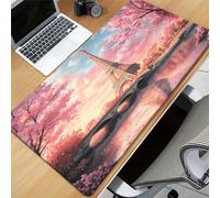 TengYuer XXL Extended Gaming Mouse Pad 31.5x11.8x0.08 inch Eiffel Tower Scenery Large Mouse Mat, Non-Slip Rubber Base, Smooth Precision Tracking Surface Mousepad for Gamers Home Office