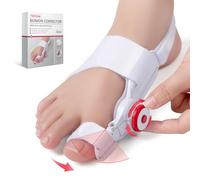 TENICORE Bunion Corrector for Kids, Teenage, Adjustable Toe Corrector with Anti-slip Heel Strap, Upgraded Bunion Splint for Overlapped Toe Bunion Relief, Suitable for Left and Right Feet, 1PC