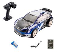 TENIREALX 1:12 RC Drift Rally Car 4WD 32KM/H High-Speed Remote Control Vehicle with Gyroscope, Dust Cover, Upgraded Metal Dogbone & Oil Shock, LED Lights -SY-1203