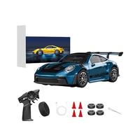 TENIREALX 1:43 Scale RC Drift Car D43-02 2.4GHz Full Proportional 4WD Alloy Racing Car with Gyro, 20KM/H High Speed Adjustable Speed with Silent Bearings & LED Lighting