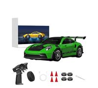 TENIREALX 1:43 Scale RC Drift Car D43-02 2.4GHz Full Proportional 4WD Alloy Racing Car with Gyro, 20KM/H High Speed Adjustable Speed with Silent Bearings & LED Lighting