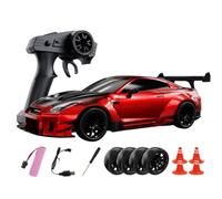 TENIREALX 4WD 1:20 RC Drift Car High-Speed Racing Vehicle with LED Lights for GTR R35 Type-2 Drift Car, 20+ km/h, 2.4G Remote Control Hobby Gift for Adult