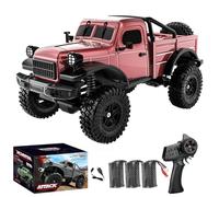 TENIREALX C8813 1/18 Scale RC Rock Crawler Truck with LED Lights, 2.4GHz 4WD 12KM/H Off-Road Truck RTR Pickup All Terrain Remote Control Car Hobby Gift for Adults Hobbyists