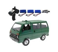 TENIREALX WPL D42 RC Drift Truck, 1/10 Scale Simulation Van Car 2.4G RTR Full Proportional Remote Control Vehicle Off-Road with LED Lights 260 Motor for Adult - RTR/3 Battery