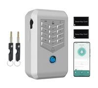 TenixLox Key Lock Box,Password,Card,Key,APP and Fingerprint Unlocked Key Safe, Wall Mounted Key Boxs for Outdoor Home Keys,Agents
